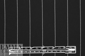 NY designer double crepe stretch woven - black/white
