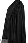 NY designer double crepe stretch woven - black/white
