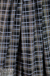 Italian tawny/iris yarn-dyed jacquard plaid shirting 1.5 yds