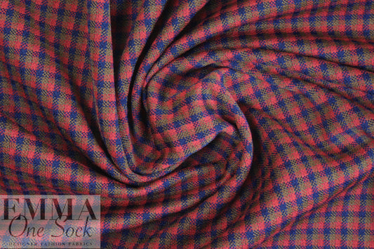 Rag and B0ne yarn dyed plaid doubleknit - red/olive