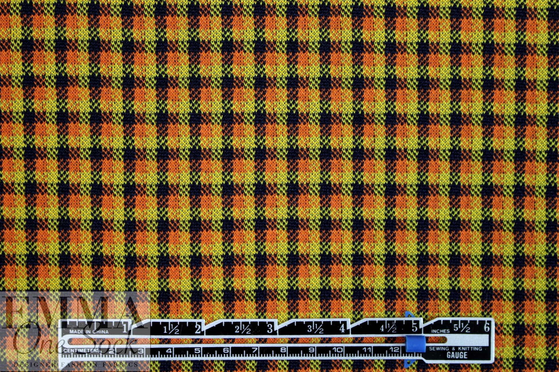 Rag and B0ne yarn dyed plaid doubleknit - yellow/orange