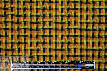 Rag and B0ne yarn dyed plaid doubleknit - yellow/orange 1.5 yd