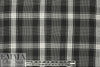 CA designer crinkle viscose blend black/white plaid 1.875 yd
