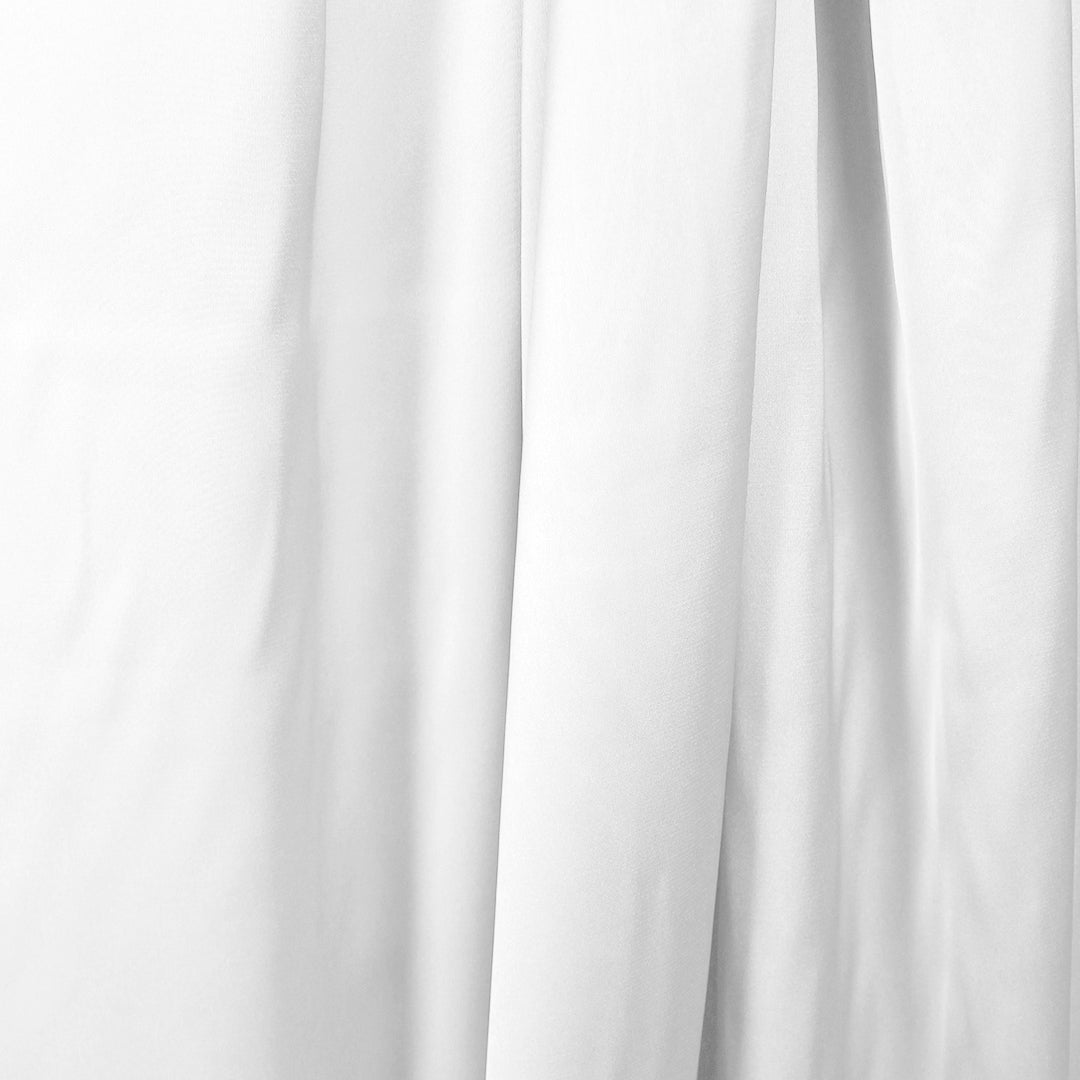 luscious recycled poly satin woven, GRS certified - white 1.25 yds
