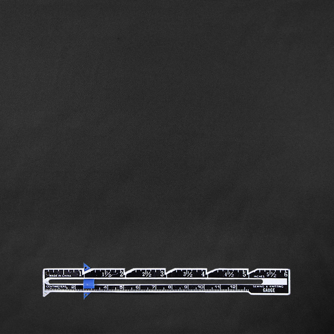 luscious recycled poly satin stretch lining, GRS certified - black 2 yd