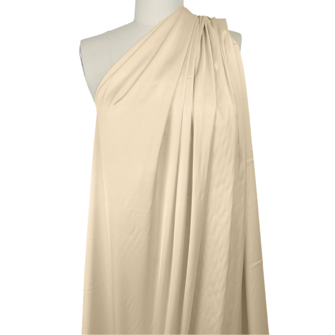 luscious recycled poly satin woven, GRS certified - champagne 2 yd
