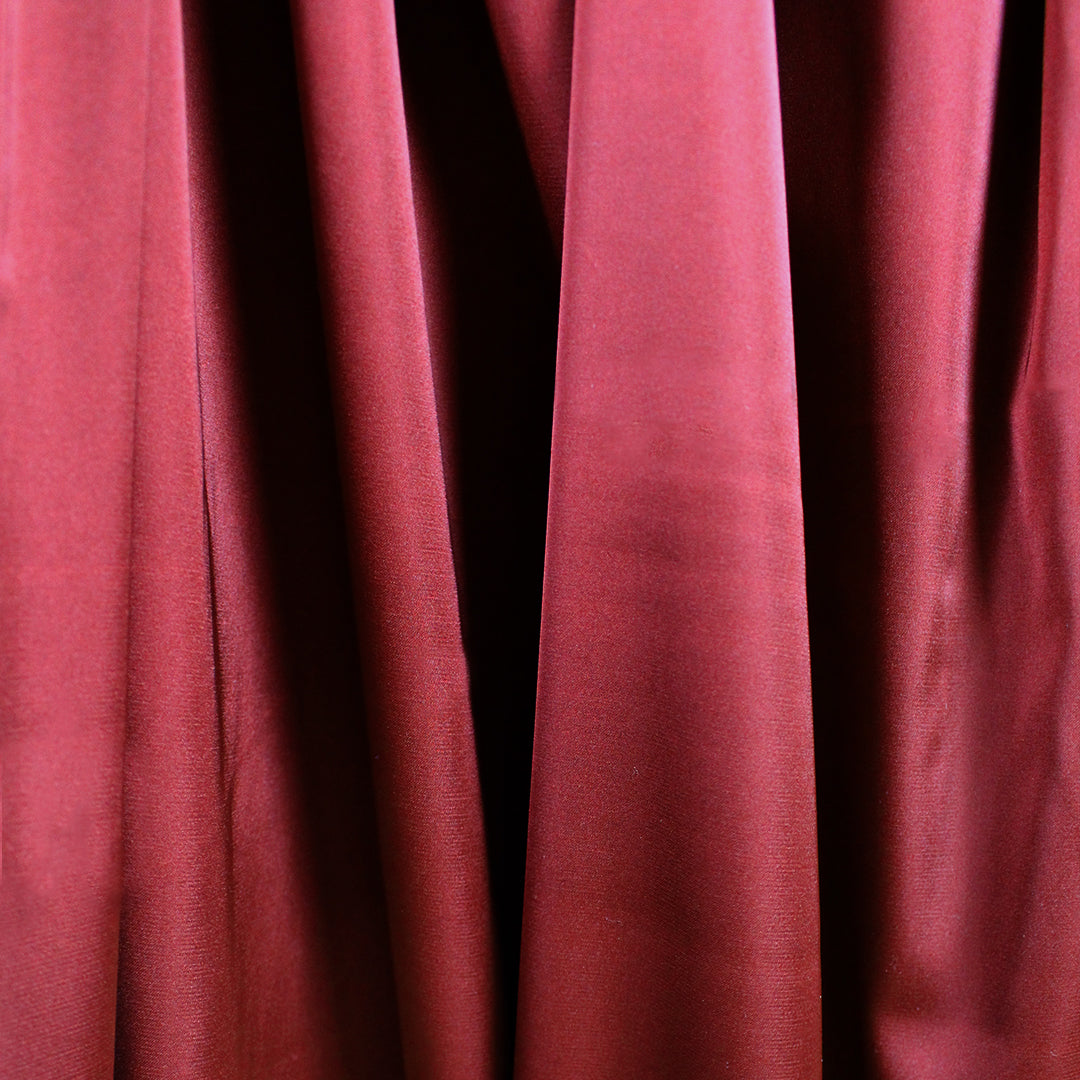 luscious recycled poly satin woven, GRS certified - wine