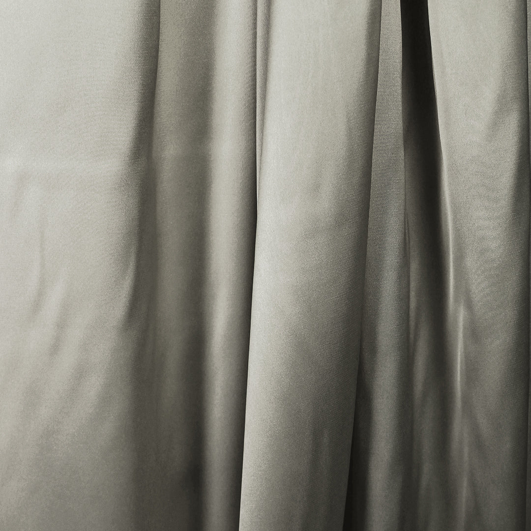 luscious recycled poly satin woven, GRS certified - pewter 3 yd