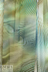 NY designer 'spin art' print polysilk chiffon