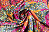 'mosaic fields' hammered texture polysilk woven 1.25 yd