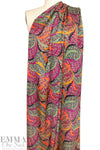 'mosaic fields' hammered texture polysilk woven 1.125 yds