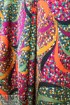 'mosaic fields' hammered texture polysilk woven 1.125 yds