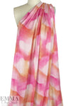 Italian 'dream shapes' abstract polysilk charmeuse woven 1.25 yd