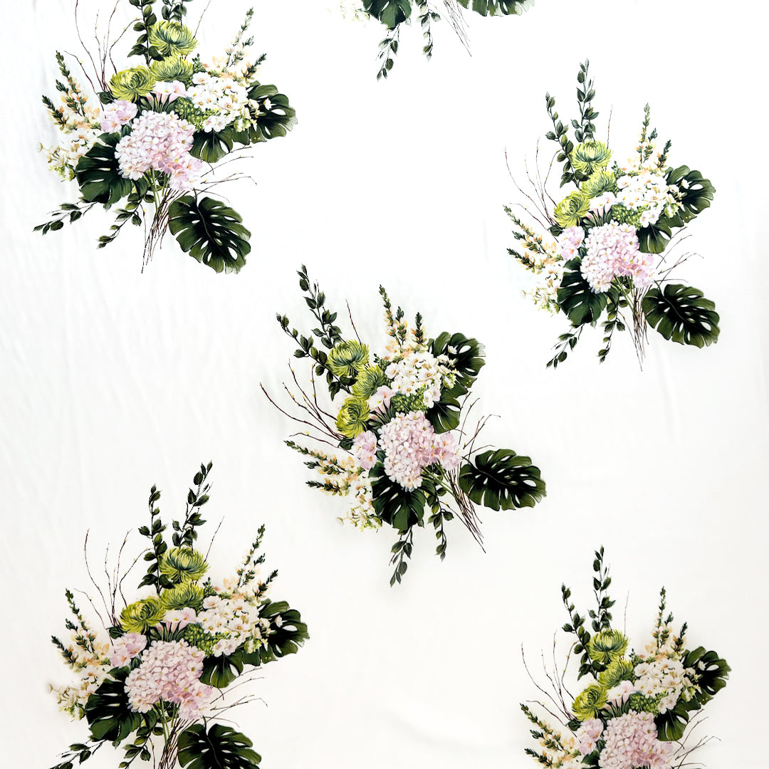 M. Lhui11ier 'la fleuriste' polysilk blouseweight twill 2 yds