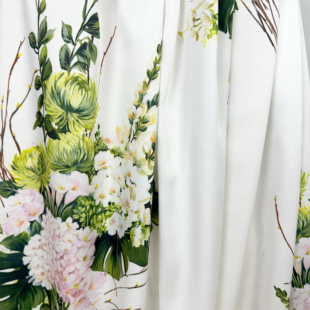 M. Lhui11ier 'la fleuriste' polysilk blouseweight twill 2 yds