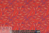 Italian deco leaves polysilk charmeuse 1.75 yd