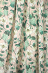 NY designer peach blush/mint floral polysilk chiffon