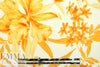 NY designer citrus floral poly-slk stretch woven 1.125 yds