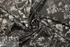 Italian 'botanical illustration' poly-slk stretch woven