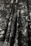 Italian 'botanical illustration' poly-slk stretch woven