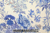 Italian 'garden paradise' poly-slk stretch woven