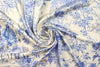 Italian 'garden paradise' poly-slk stretch woven 1.5 yds