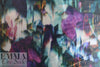 Italian ikat-inspired dressy stretch 'taffeta' - teal/fucshia