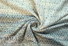 NY designer teal/mallard/stone tweedy brocade suiting 1 yard