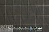 Italian poly twill jacquard woven - chocolate windowpane