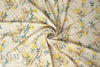 Derek L@m vintage floral poly twill woven - butter 1.5 yds