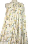 Derek L@m vintage floral poly twill woven - butter