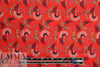 NY designer retro flower graphic 'polysilk' twill