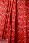 NY designer retro flower graphic 'polysilk' twill