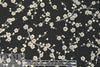 evening blossoms poly 'silk' woven - black/taupe