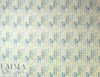 Italian blue/green over-printed wool blend basketweave
