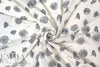 flower puffs poly crepe woven - black/gray/cream