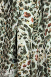 Italian stylized animal poly stretch crepe woven
