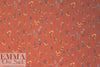 Caroline C0nstas floral polysilk charmeuse - chili