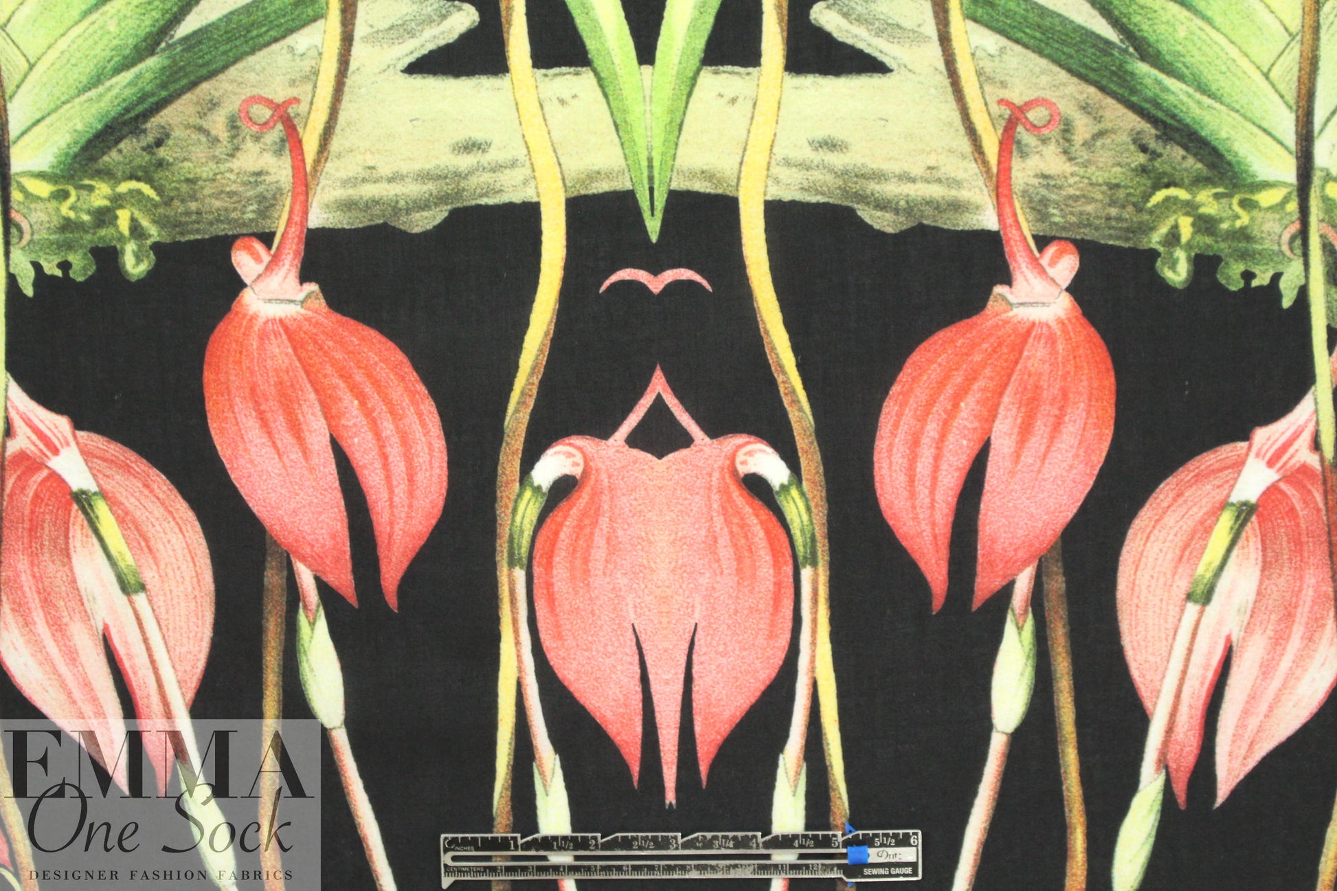 Italian 'fantasy island' poly woven panel