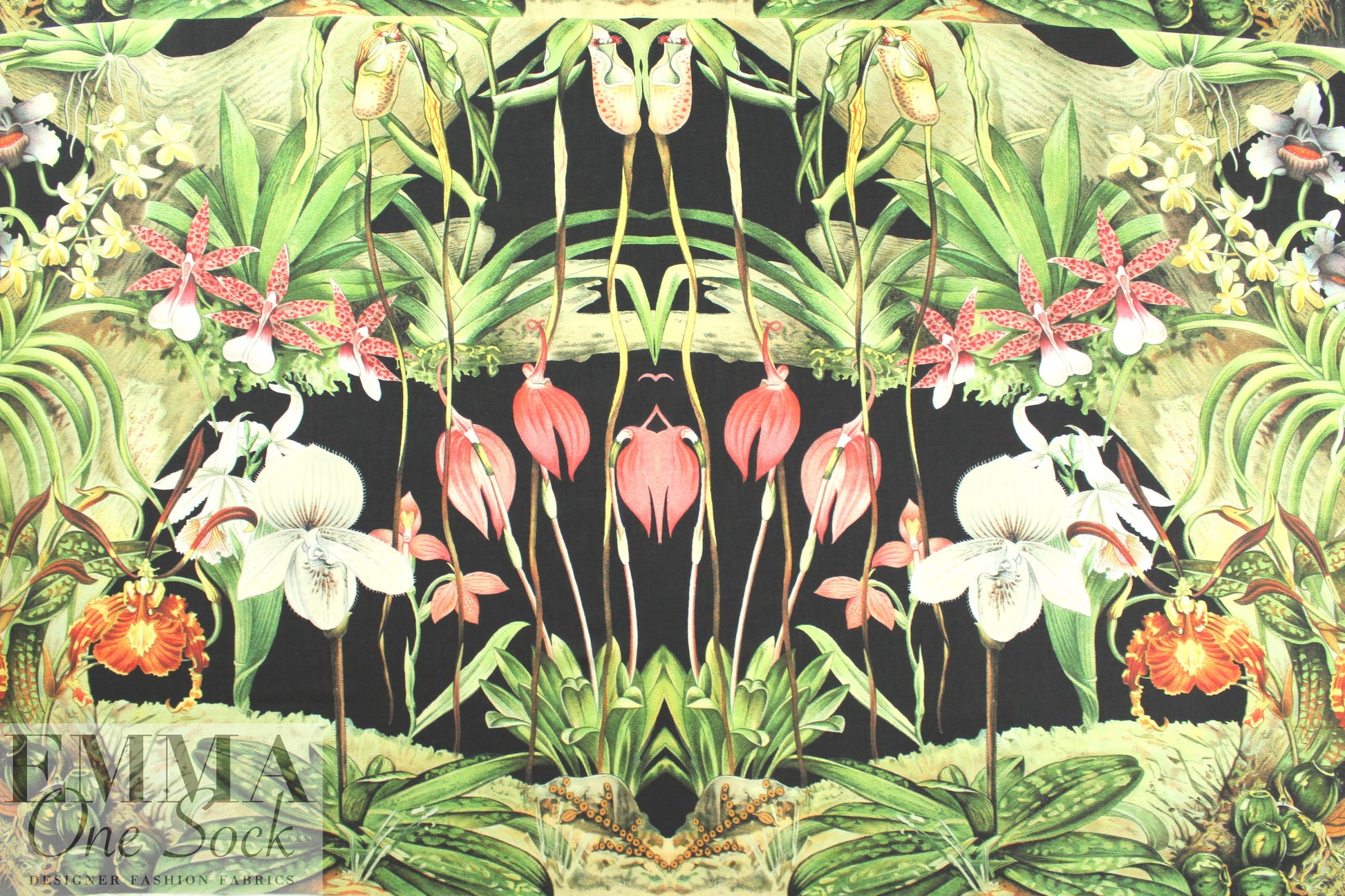 Italian 'fantasy island' poly woven panel