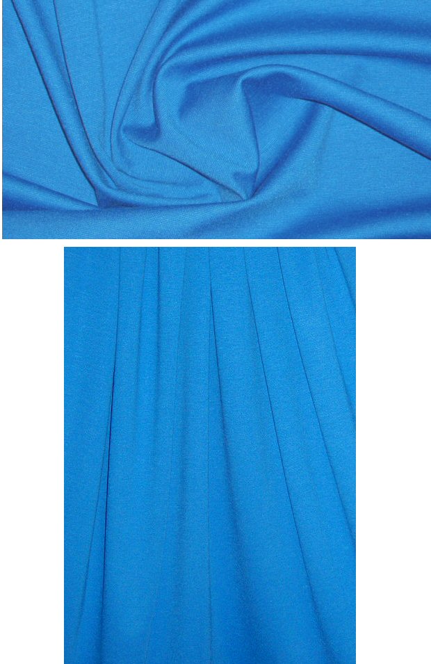 Italian viscose blend ponte doubleknit - palace blue