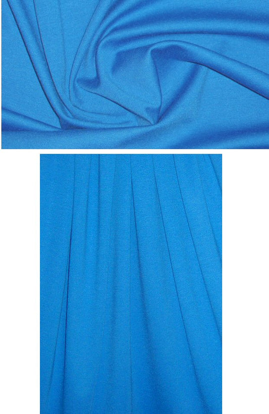 Italian viscose blend ponte doubleknit - palace blue