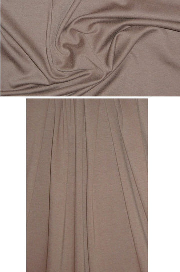 Italian viscose blend ponte doubleknit - raw umber