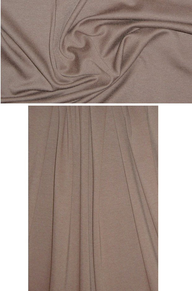 Italian viscose blend ponte doubleknit - raw umber 1.25 yd