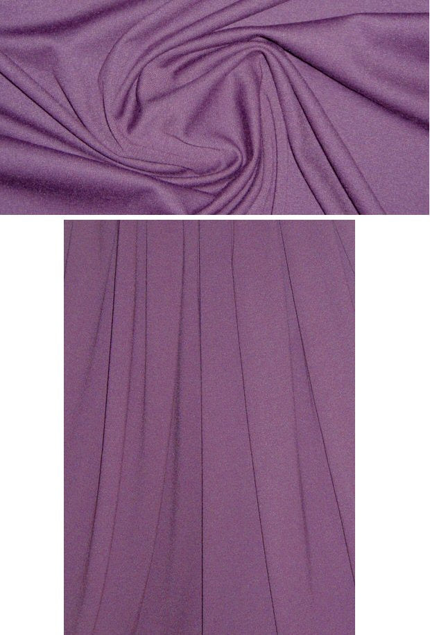 Italian viscose blend ponte doubleknit - mulberry 1.5 yds