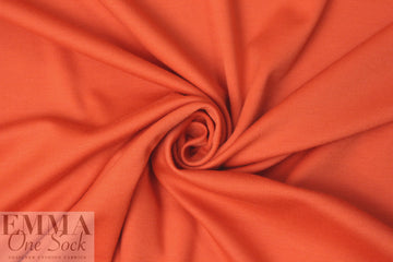 Italian rayon blend ponte 4-way - tangerine