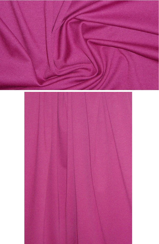 Italian viscose blend ponte doubleknit - deep rose