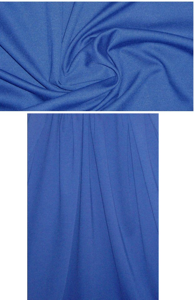 Italian viscose blend ponte doubleknit - navy