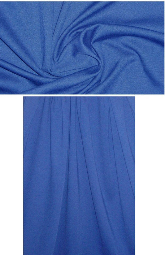 Italian viscose blend ponte doubleknit - navy