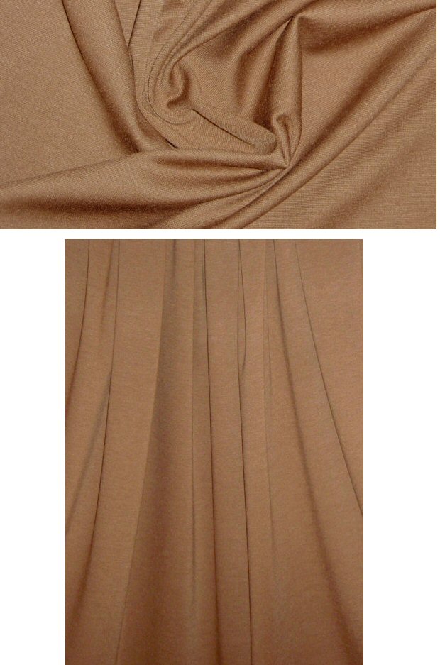 Italian viscose blend ponte doubleknit - sienna 1.25 yd